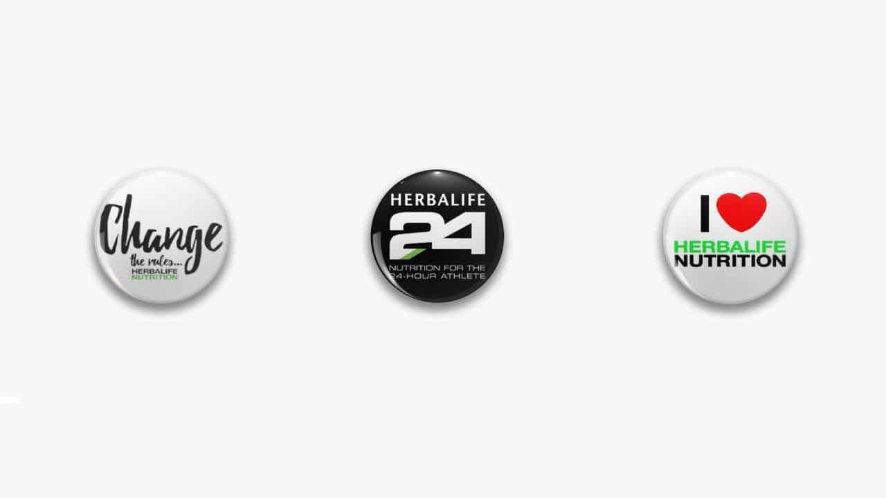 Spille magnetiche 'I Love Herbalife' (Set da 5)