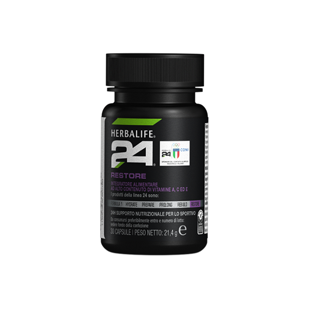 H24 Restore - Integratore alimentare con Vitamine A, C ed E