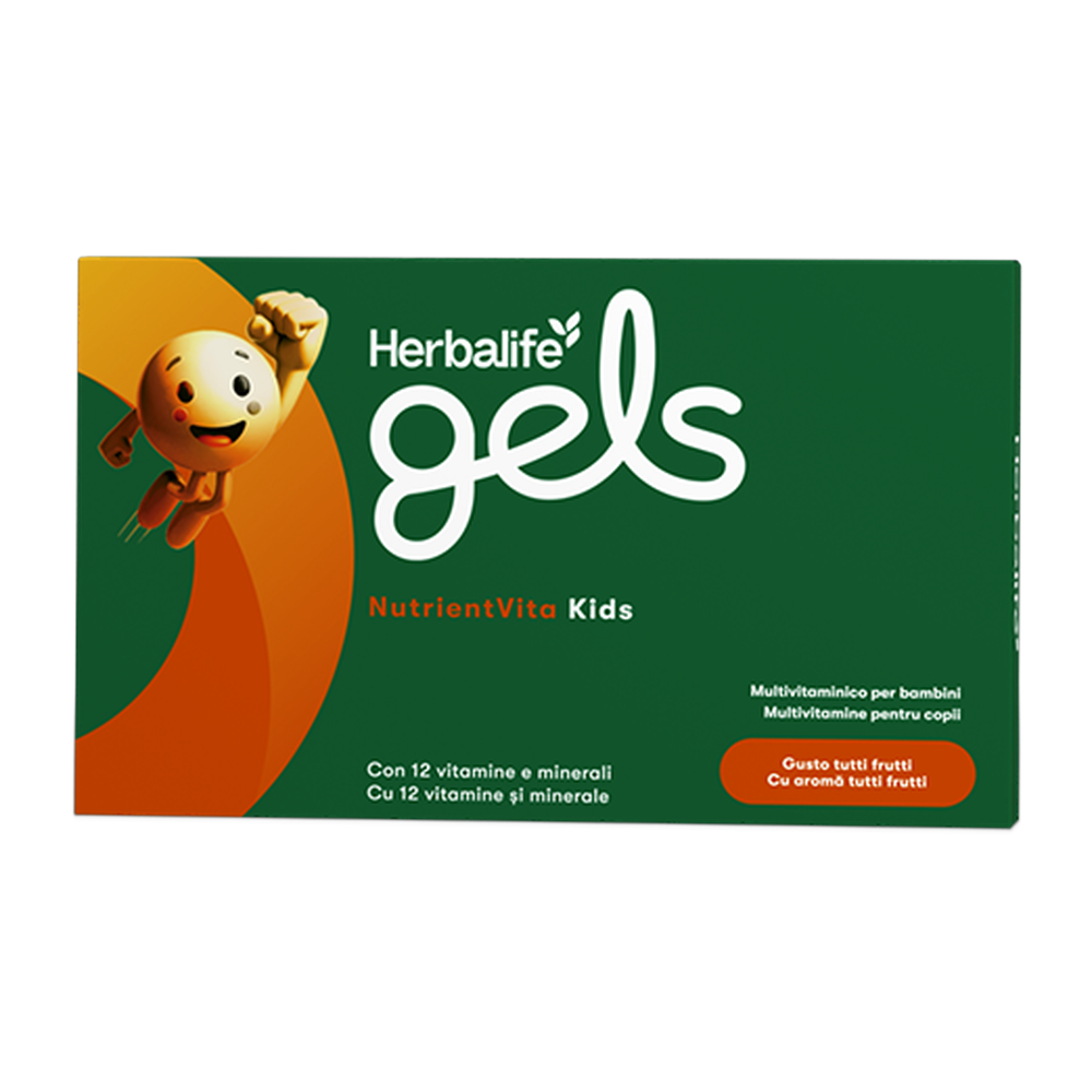 Herbalife Gels NutrientVita Kids - Integratore alimentare per bambini con 12 vitamine e minerali (30 gelatine masticabili