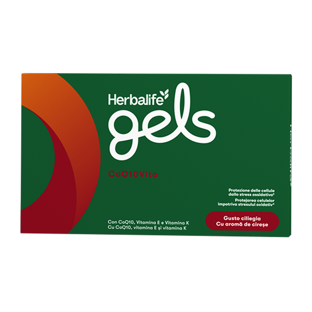 Herbalife Gels CoQ10Vita - Integratore alimentare con CoQ10 e vitamine chiave (30 gelatine masticabili