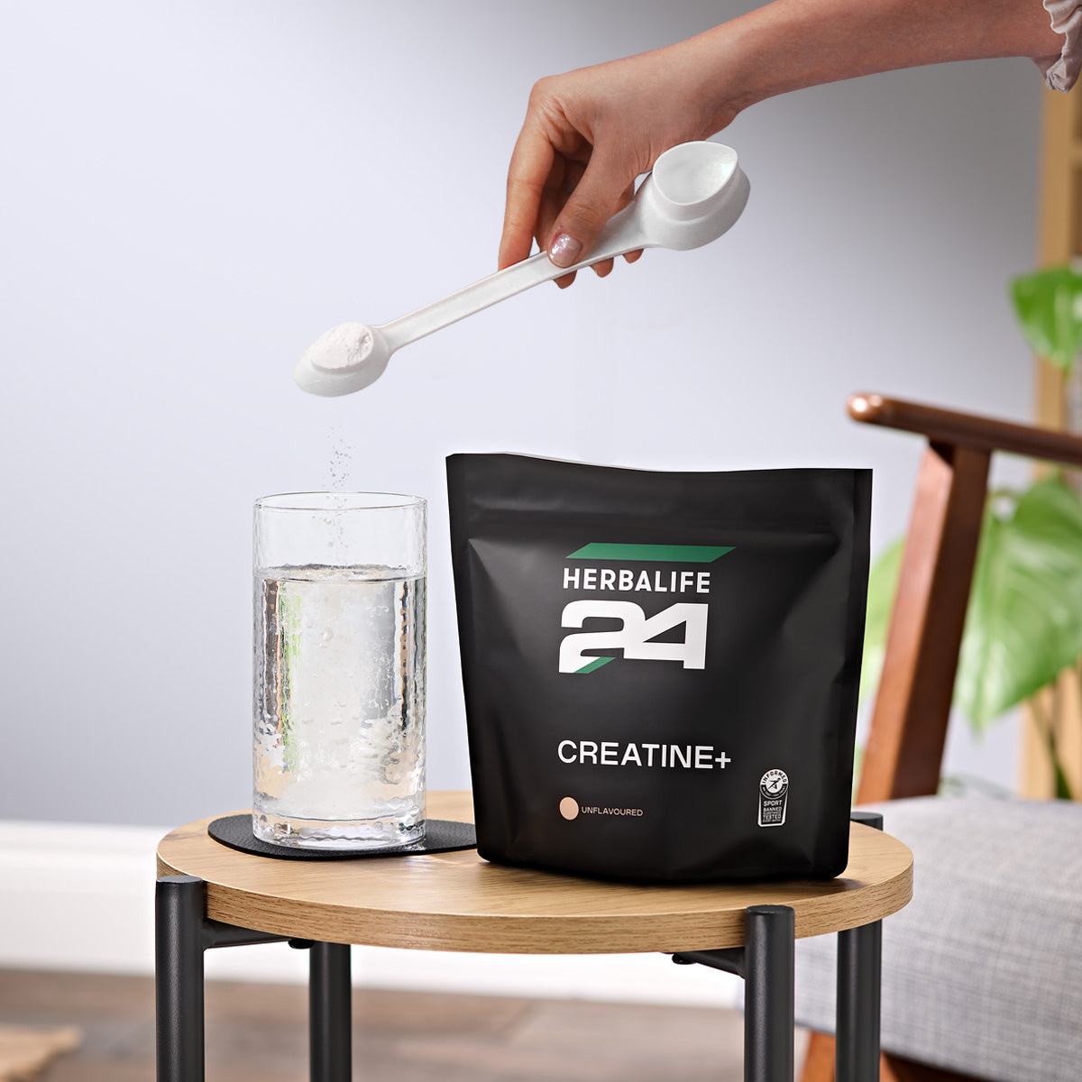 H24 Creatine+ - integratore alimentare con Creatina, Calcio e Vitamine del gruppo B